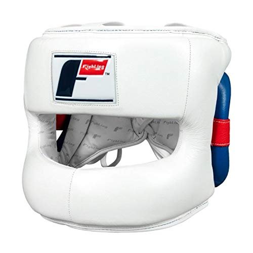 Fighting Freedom No Contact Headgear, White, Regular