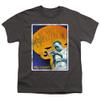 A&E Designs Miles Davis Kids T-Shirt Knowledge is Freedom Charcoal Tee, Medium view 1