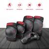 Dark Lightning Kids/Junior/Youth Knee Pads Elbow Pads Wrist Guards 3 in 1 Protective Gear, for Skateboard,Roller Skate,Inline,Cycling,MTB Bike,Scooter view 2
