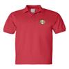 ALLNTRENDS Men's Polo T Shirt Ireland Embroidered Irish St Patricks Embroidery (M, Red)