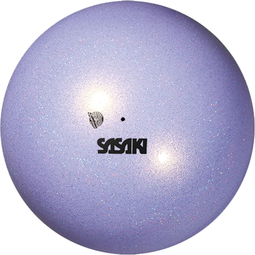 Sasaki M207AUF Rhythmic Gymnastics Hand Gear, Aurora Ball, Certified by The International Gymnastics Federation, Lavender 18.5cm