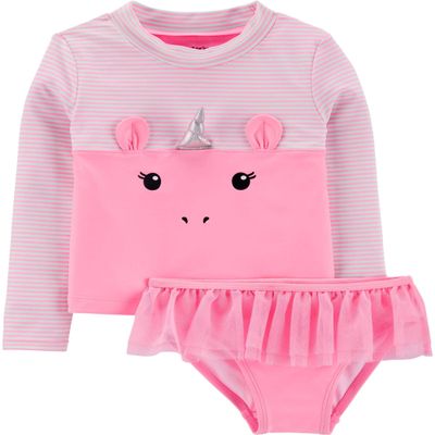 Carter's Rashguard Set (Unicorn Pink, 6m)