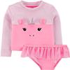Carter's Rashguard Set (Unicorn Pink, 6m) view 4