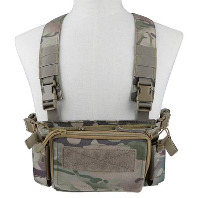 Camouflage Tactical Vest Airsoft Ammo Box Rig, and Chest Camo Downhill Tactical Vest 5.56 Inch, 0.354InchTactical Vest
