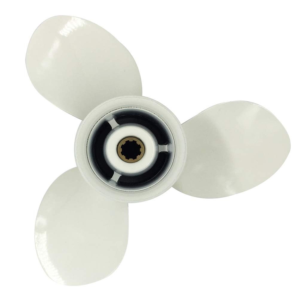 ARKDOZA 9 1/4x11 Aluminum Alloy Propeller for Yamaha 9.9HP 15HP Outboard Motor Engine 8 Spline Tooth 63V-45943-00-EL