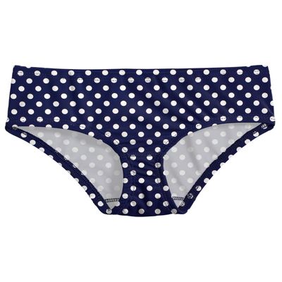 City Threads Girls Bikini Bottoms (Navy/White Polka Dot, 12)