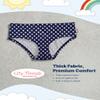 City Threads Girls Bikini Bottoms (Navy/White Polka Dot, 12) view 3