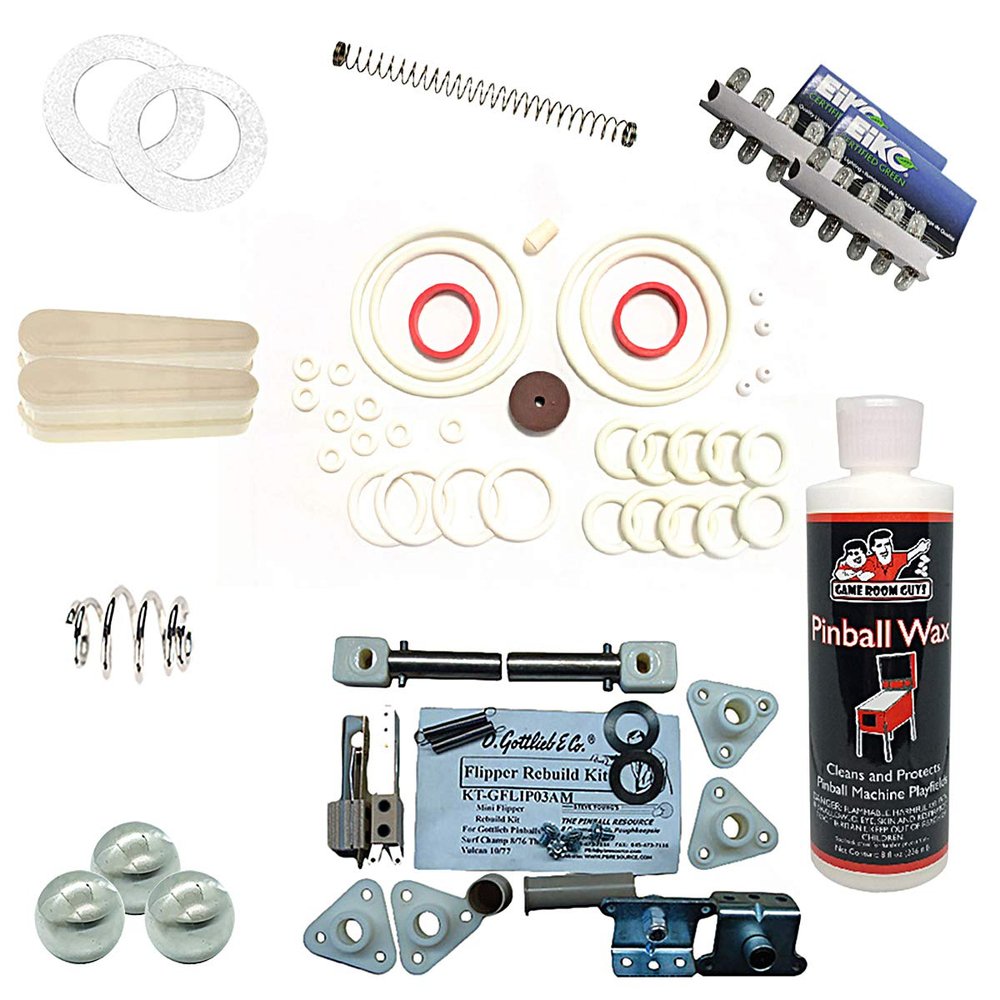 Game Room Guys 1977 Gottlieb Team One Pinball White Premium Maintenance Kit
