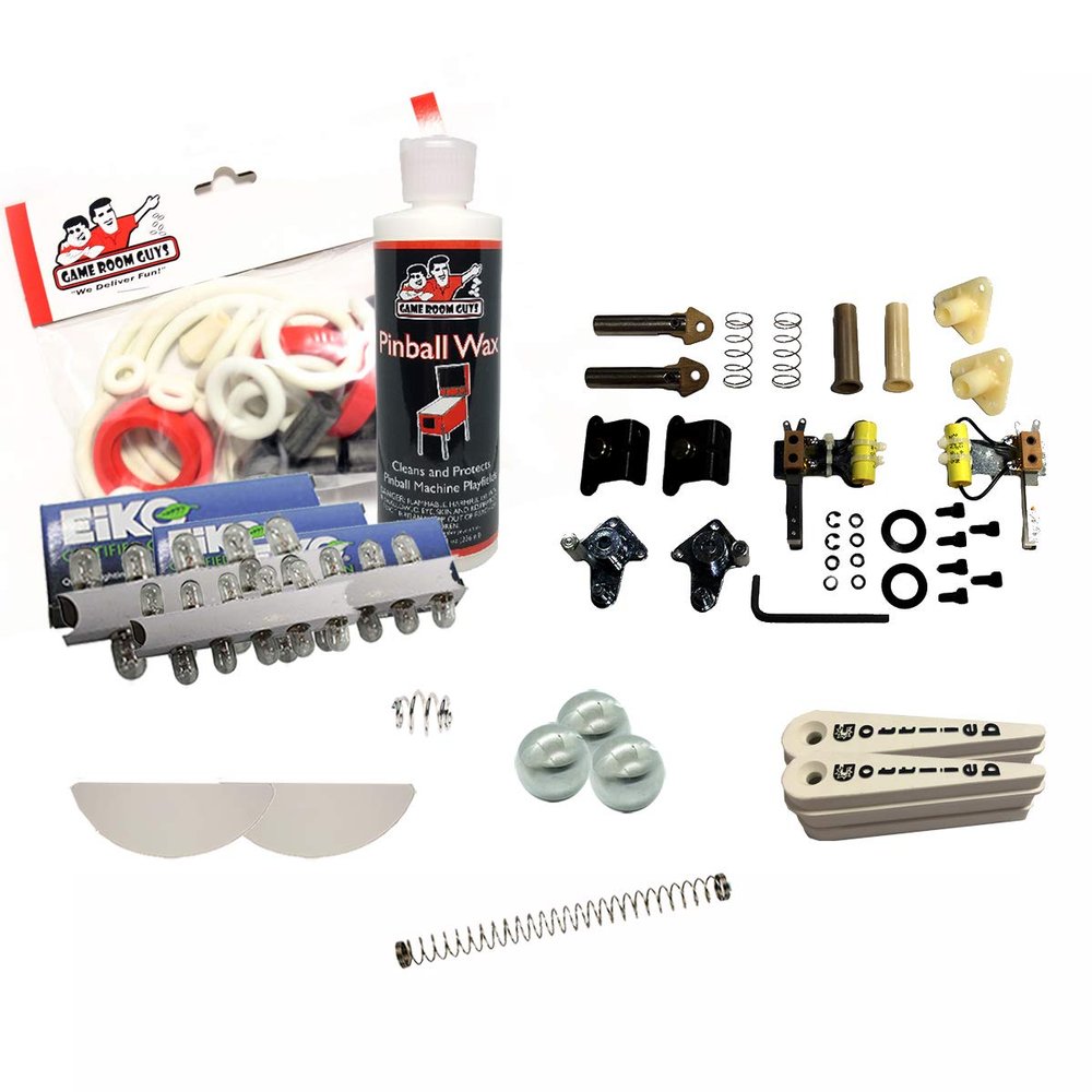 Game Room Guys 1995 Gottlieb Shaq Attaq Pinball White Premium Maintenance Kit