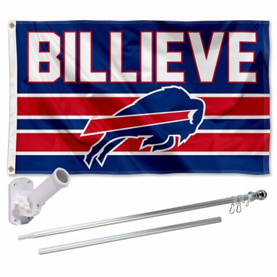 Buffalo Bills Billieve Flag Pole and Bracket Mount Kit