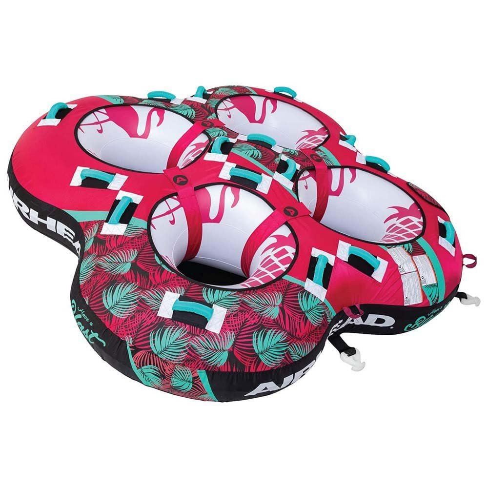AIRHEAD Blast | 4 Rider Towable Tube for Boating with Dual Tow Points