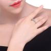 TZ Way Fashion Ring Pad White Butterfly Knot Ring 3A Zircon CZ Charm Queen Princess Ring 925 Sterling Silver Shiny Zircon Bow Engagement Wedding Ring for Women (6) view 2