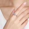 TZ Way Fashion Ring Pad White Butterfly Knot Ring 3A Zircon CZ Charm Queen Princess Ring 925 Sterling Silver Shiny Zircon Bow Engagement Wedding Ring for Women (6) view 3