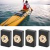 Rack Mount Nuts, Multi-Material Construction Boat Mounting Hardware, 6-Piece Kit for Canoe Kayak Boat Owners and Watercraft Repair Scenarios view 1