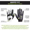 HIRZL GRIPPP FIT Golf Gloves  All Weather Mens Golf Glove (White/Black) | Kangaroo Leather & Lycra | Ultimate Grip in Wet or Dry Conditions (Worn on Right Hand, 2XL (one Size for XXL, XXXL & Cadet)) view 2