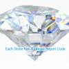 5.5mm 0.6carart Moissanite Forever One White D Color VVS1 Round Cut Moissanite Stone Loose Gemstone Excellent Cut view 2