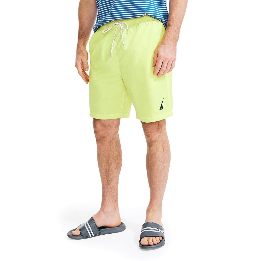 Nautica Men's Standard Quick Dry J-Class Swim Trunks, Blazing Yellow