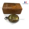 Brass Push Button Compass Engraved Rose London Direction Pocket Compass with Box Nautical Brass Ship Sailor Navigate Maritime Gift view 2