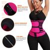 Wonder-Beauty Waist Trainer for Women, Latex Waist Cincher Corset with Zipper, Tummy Control Shapewear Belt for Workout, Red, S view 2