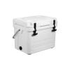 Coastland Bay Series Cooler Premium Everyday Use Insulated Rotomolded Cooler, Small Ice Chest for Tight Spaces, Soccer Games, & Tailgates, White, 25 QT view 1