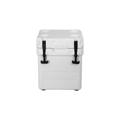 Coastland Bay Series Cooler Premium Everyday Use Insulated Rotomolded Cooler, Small Ice Chest for Tight Spaces, Soccer Games, & Tailgates, White, 20 QT