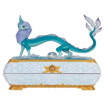 Disney's Raya and The Last Dragon Sisu Dragon Chest Jewelry Box Features Color Changing Lights & Music