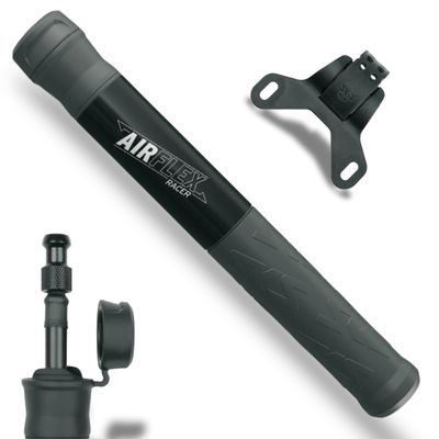 SKS GERMANY Airflex Racer Bicycle Mini Pump, Black