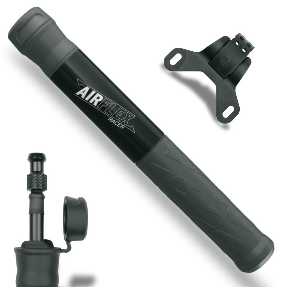 SKS GERMANY Airflex Racer Bicycle Mini Pump, Black