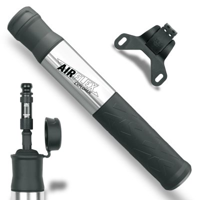 SKS Germany Airflex Explorer Bicycle Mini Pump, Silver