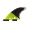 FCS II Carver PC Quad Rear Fins Acid/Black Medium view 1