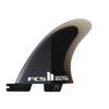 FCS II Reactor PC Quad Rear Fins Charcoal/Black Medium view 1