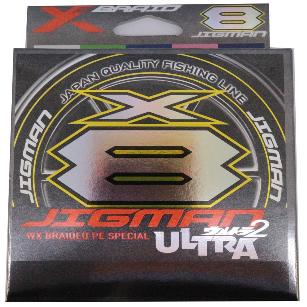 X-Braid Jigman Ultra X8 Hanger Pack, 656.2 ft (200 m), No. 2, 40 lbs, 5 Colors