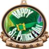 2.6" St. Patrick's Day Banner Bronze Medal, Happy St. Patrick's Day Trophy Medal Awards, Great Lucky Shamrock Themed Prizes for Kids 100 Pack view 2