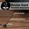 9KM DWLIFE Black Braided Kevlar Cord, 500-1500lb, Heavy Duty Huge Kite String, Model Rocket, Paracord, Fishing Assist Cord, Camping, Hiking, Outdoor Survival Rope (1500lb | 3.5mm(Dia.) x300ft) view 3