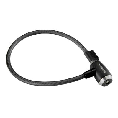 Kryptonite KryptoFlex Bike Lock Cable, 2FT/6FT/10FT Long 12mm Thick Heavy Duty Braided Steel Cable Anti-Theft Security Lock for Outdoor Equipment, Combination/Key Bike Lock