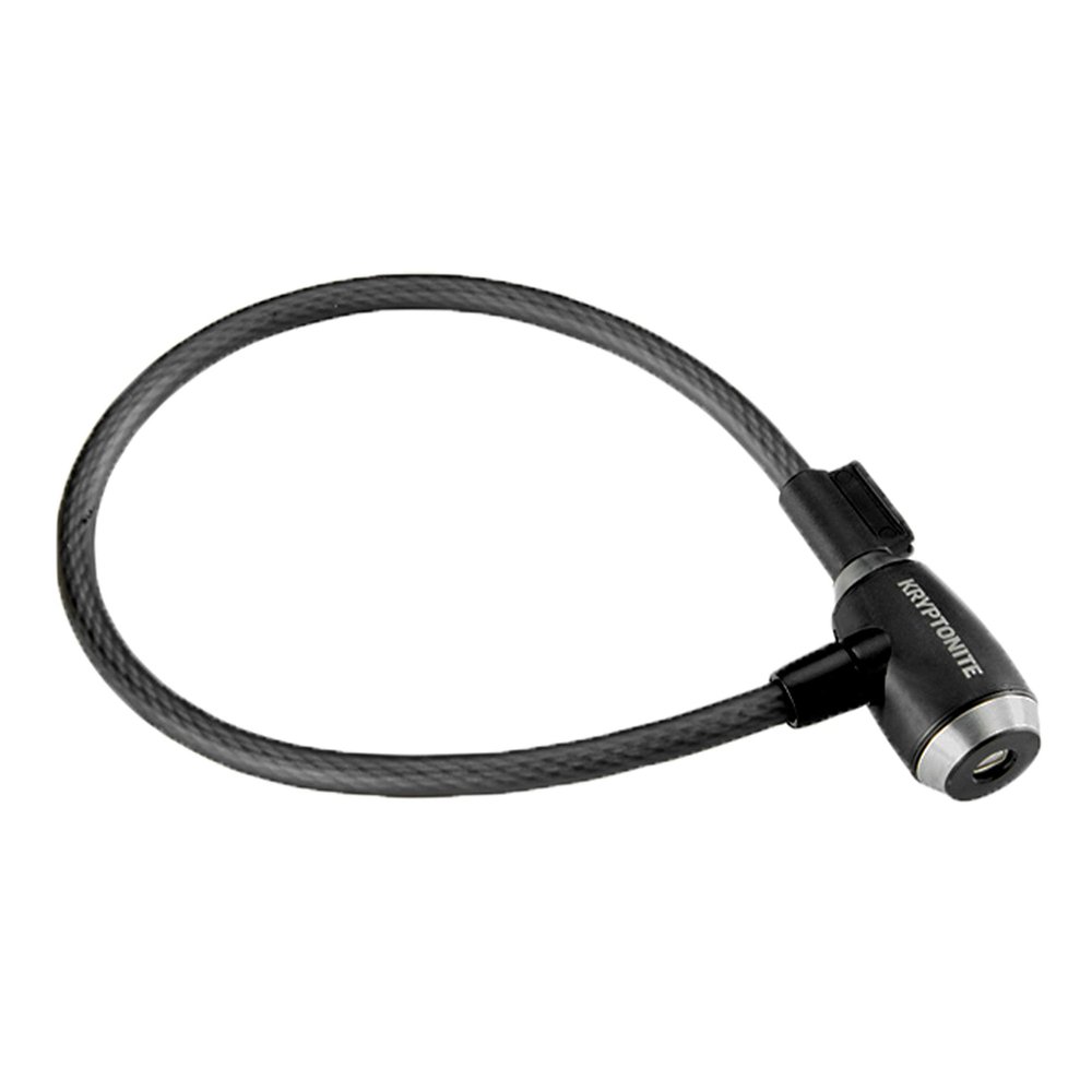 Kryptonite KryptoFlex Bike Lock Cable, 2FT/6FT/10FT Long 12mm Thick Heavy Duty Braided Steel Cable Anti-Theft Security Lock for Outdoor Equipment, Combination/Key Bike Lock