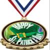 2.6" St. Patrick's Day Banner Gold Medal, Happy St. Patrick's Day Trophy Medal Awards, Great Lucky Shamrock Themed Prizes for Kids 50 Pack Prime view 1