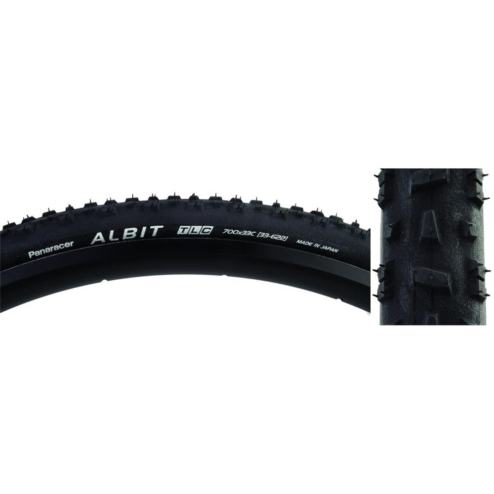 panaracer Albit CX Tire - 700 x 33, Tubeless, Folding, Black