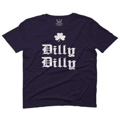 0294. St Patricks Day Dilly Dilly Funny Clover Irish Day Lucky Shamrock for Men T Shirt (Navy Blue, 2X-Large)