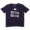 0294. St Patricks Day Dilly Dilly Funny Clover Irish Day Lucky Shamrock for Men T Shirt (Navy Blue, 2X-Large) view 1