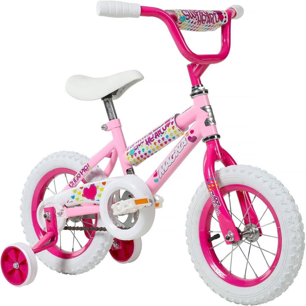 Dynacraft Magna Sweetheart 12" Children's Bike Fun and Colorful Design, Sturdy and Durable, Perfect for Kids Learning to Ride, Easy to Assemble, Ideal for Young Riders
