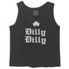 0294. St Patricks Day Dilly Dilly Funny Clover Irish Day Lucky Shamrock Men's Tank Top (Charcoal, Large) view 1
