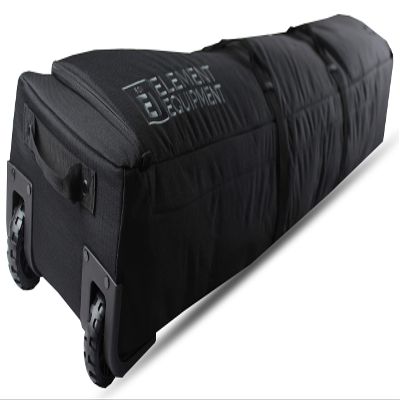 Element Equipment Wheeled Padded Snowboard Bag Ultimate Double - Premium High End Double Roller Travel Bag 167 Black Ripstop