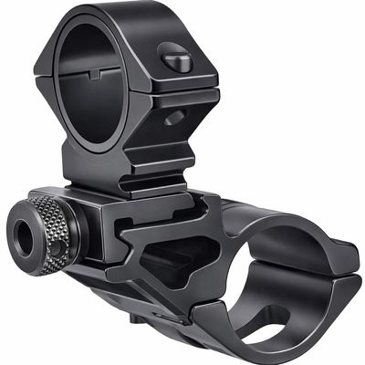GOTICAL 1 Inch Ring 25.4mm Picatinny Weaver Rail Mount Black and 1 Tactical Mount for Flashlights Bicycle Flashlight Mounting Clip with an Allen Wrench
