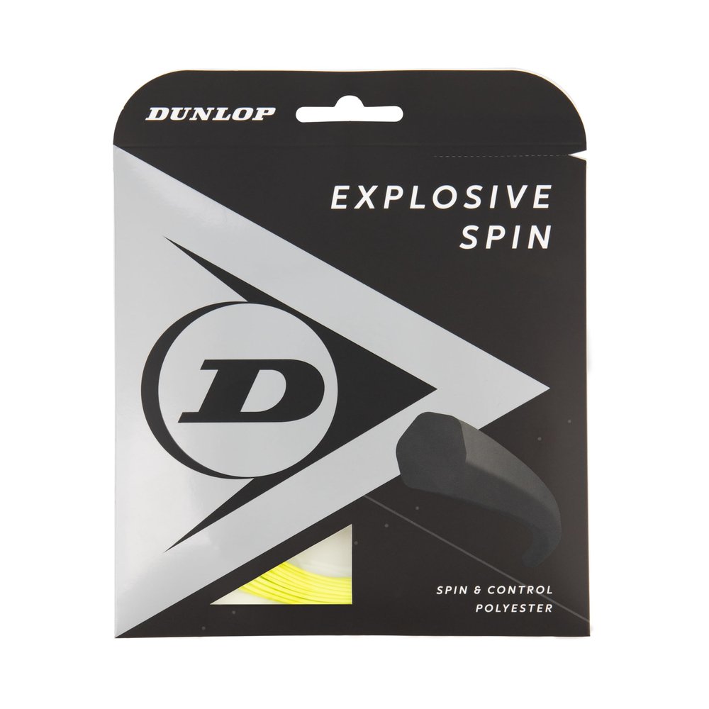 Dunlop Sports Explosive Spin 17G Tennis String, Yellow, 1 Set