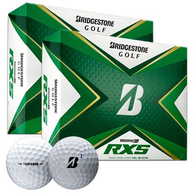 PlayBetter Bridgestone Tour B RXS (Two Dozen) Golf Balls | Multi-Packs | REACTIV Cover Technology | Softer Feel & Maximum Greenside Spin