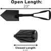 USGI Industries Military Style Shovel | Tri-Fold Entrenching Tool with Serrated Edge | Lightweight, Foldable, Compact, Multi-Use Perfect for Camping, Survival, Trenching (E-Tool) view 3