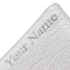 CRAFTSMAN GOLF Personized Custom Crocodile Pattern Golf Scorecard Holder and Yardage Book Cover Case Protector (Custom White) view 4