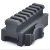 Trirock Quick Detach Tactical 7 Slots Picatinny Riser Scope Lever Mount Base Adapter fits 20mm Rails - Black view 1