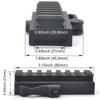 Trirock Quick Detach Tactical 7 Slots Picatinny Riser Scope Lever Mount Base Adapter fits 20mm Rails - Black view 4